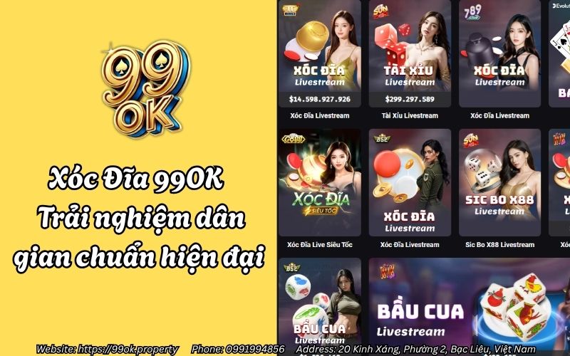 Xóc Đĩa 99OK – Trải nghiệm dân gian chuẩn hiện đại